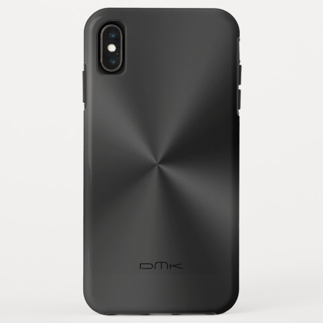 Coques Case-Mate iPhone Acier noir brillant (Dos)