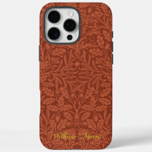 Coques iPhone 16 Pro Max Acorns et chêne motif feuille - Morris William