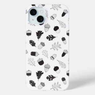Coque iPhone 15 Mini Acorns et feuille