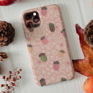 Case-Mate iPhone Case Acorns rose pâle Automne pastel motif d'automne