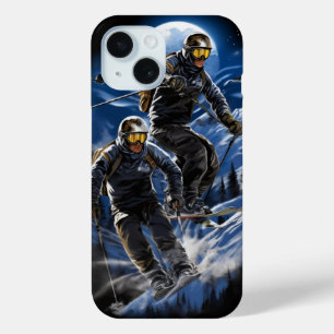 Coque Pour iPhone 15 Action de ski