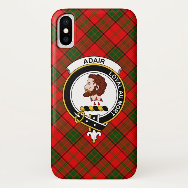 Coques Case-Mate iPhone Adair Scottish Clan Tartan Téléphone Case (Dos)