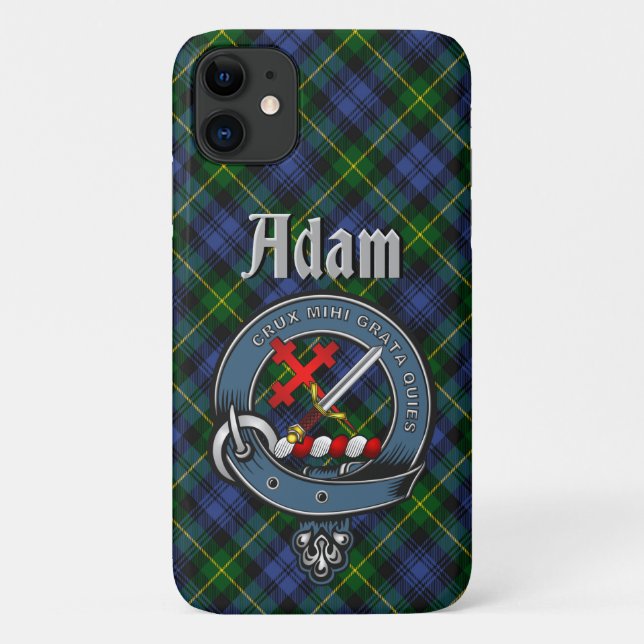 Coques Case-Mate iPhone Adam Clan Badge & Tartan Téléphone Case (Dos)