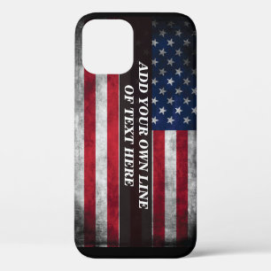 Case-Mate iPhone Case Add your text on American flag