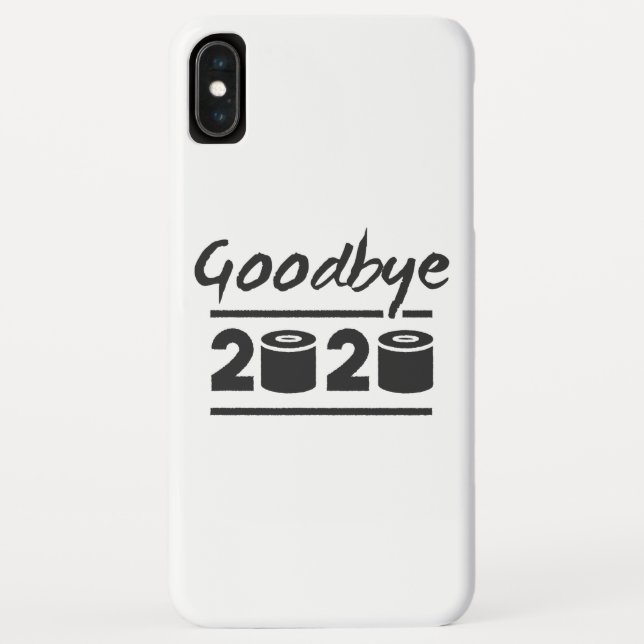 Coques Case-Mate iPhone Adieu papier toilette 2020 - c’est fini (Dos)