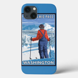 Coques Pour iPhone Admirer de skieur - passage de Snoqualmie,