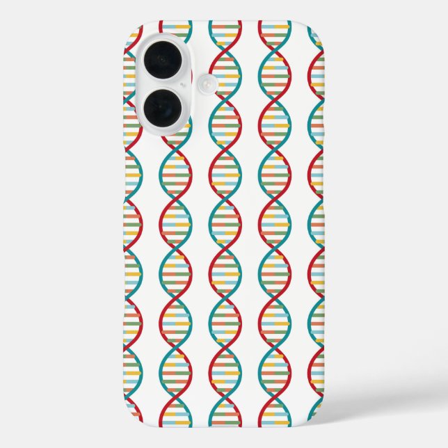 Coques Case-Mate iPhone ​ ADN ​ Mid Century Moderne Biologie STEM Blancs (Verso)