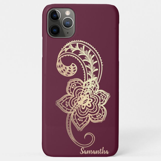 Coques Case-Mate iPhone Adorable Chic Gold Paisley (Dos)