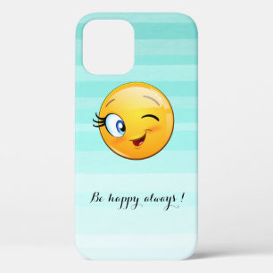 Case-Mate iPhone Case Adorable Winking Emoji Face-Be heureux toujours