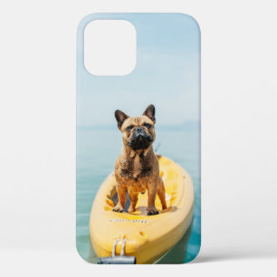Case-Mate iPhone Case Adulte brun français taurin debout en kayak