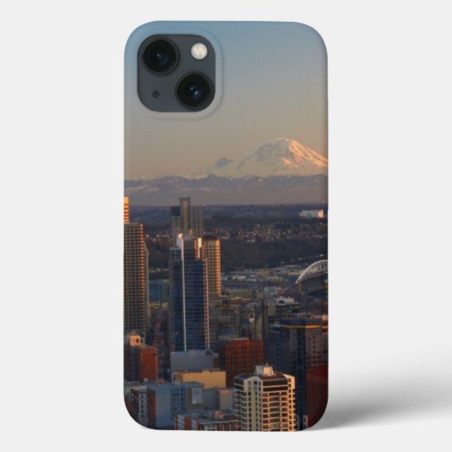 Coques Case-Mate iPhone Aerial view of Seattle city skyline 2 (Verso)