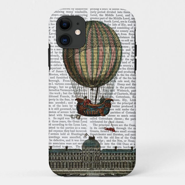 Coques Case-Mate iPhone Aéronef au-dessus de la ville (Dos)