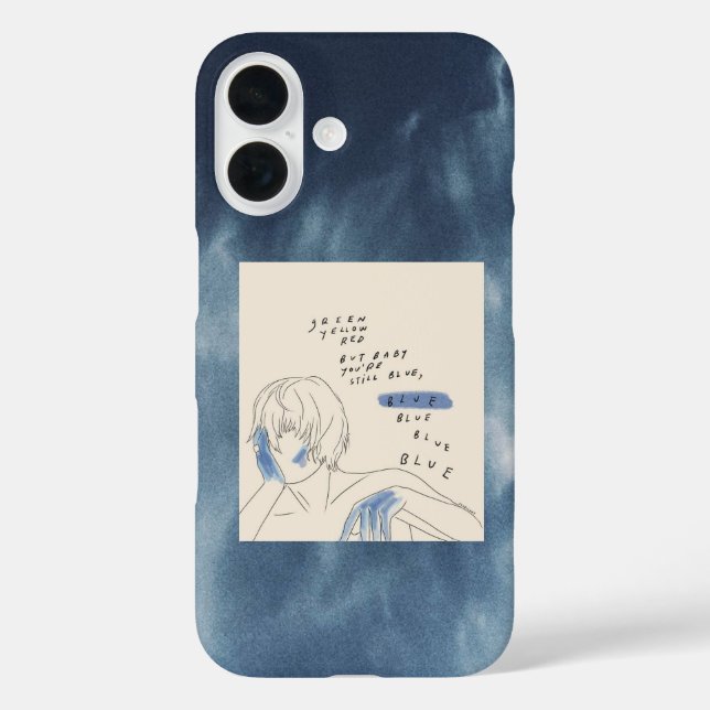 Coques Case-Mate iPhone aesthetic azure phone case (Verso)