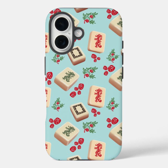 Coques Case-Mate iPhone Affaire téléphonique Mah Jongg Dragons (Verso)