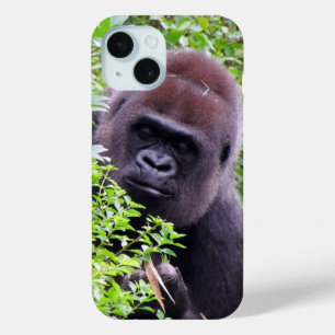 Coque Pour iPhone 15 Affaire téléphonique Peek-A-Boo Gorilla