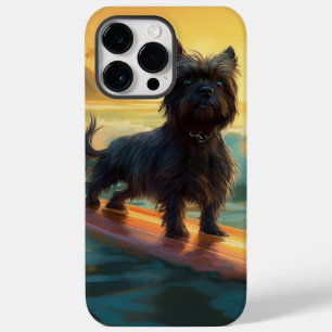 Coque Pour Pour iPhone 14 Pro Max Affenpinscher Beach Surf Peinture