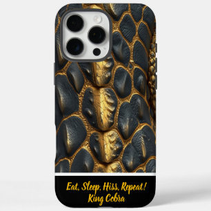 Coques iPhone 16 Pro Max Affichage artistique des textures de peau de serpe