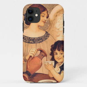 Coques Pour iPhone Affiche Antique d'Ange au Chocolat Français : Art 