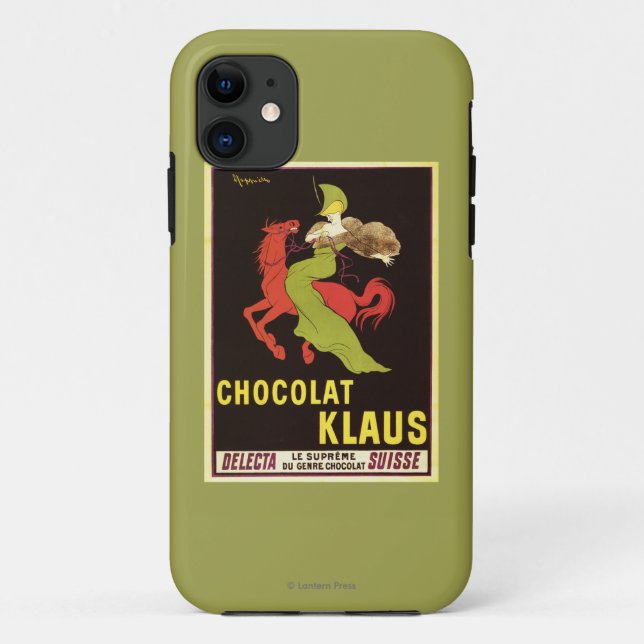 Coques Case-Mate iPhone Affiche de publicité de Chocolat Klaus (Dos)