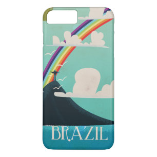 Coques Pour iPhone affiche de voyage vintage brazil christ le rédempt