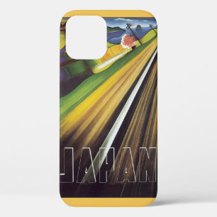 Coques Pour iPhone Affiche de voyage vintage Japon, train ferroviaire