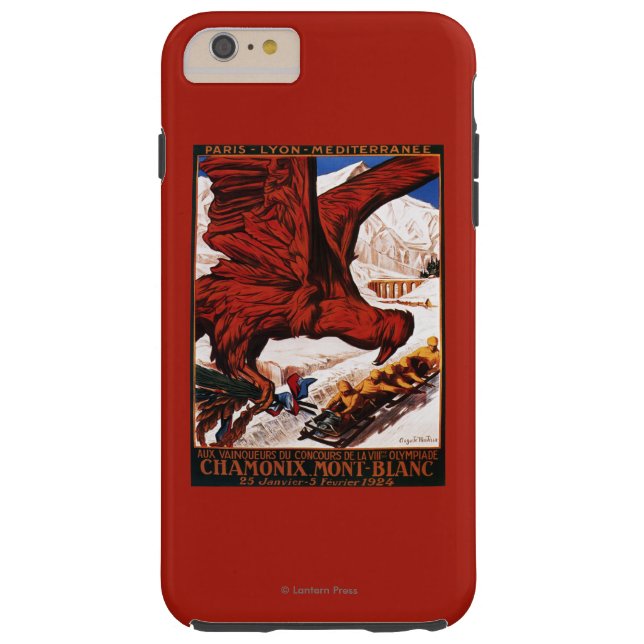 Coques Case-Mate iPhone Affiche des Jeux olympiques d'hiver de 1924 (Dos)