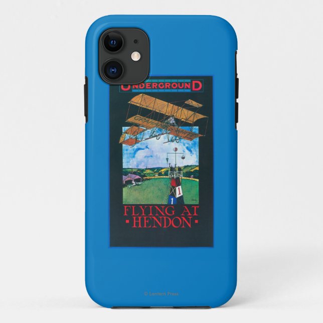 Coques Case-Mate iPhone Affiche finie Grahame-Blanche et plate d'aérodrome (Dos)