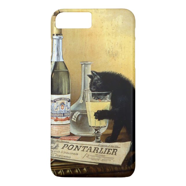 Coques Case-Mate iPhone Affiche française rétro "absinthe bourgeois" (Dos)