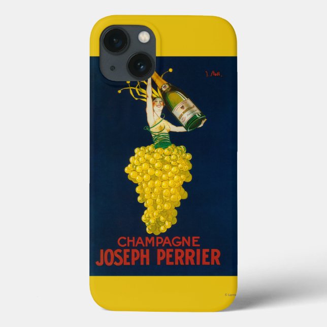 Coques Case-Mate iPhone Affiche promotionnelle de Joseph Perrier Champagne (Verso)
