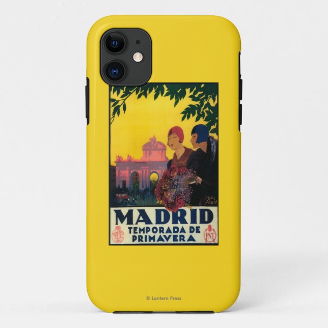 Coques Case-Mate iPhone Affiche promotionnelle de Madrid au printemps (Dos)