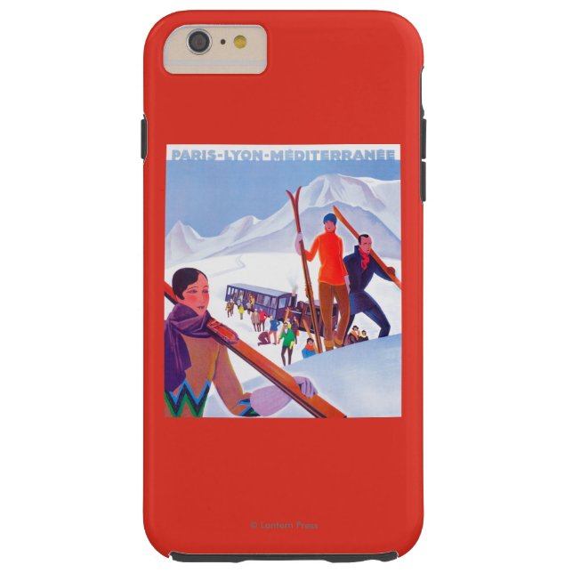 Coques Case-Mate iPhone Affiche promotionnelle ferroviaire de PLM (Dos)