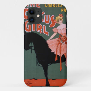 Coque Case-Mate Pour iPhone Affiche vintage de cirque d'acrobate féminin sur