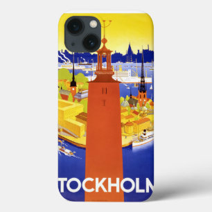 Etui iPhone Case-Mate Affiche Vintage voyage de Stockholm restaurée