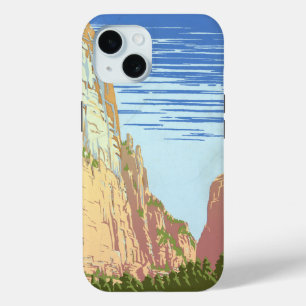 Coque Pour iPhone 15 Affiche Vintage voyage Pour Le Parc National De Si