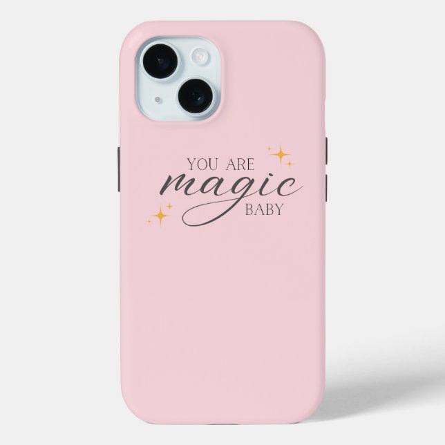 Coques Case-Mate iPhone Affirmation magique rose mignon (Verso)
