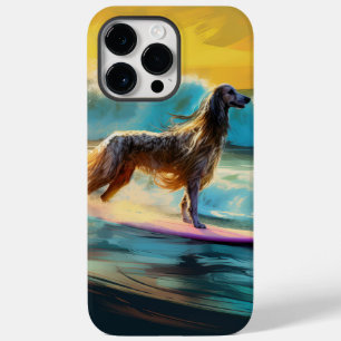 Coque Pour Pour iPhone 14 Pro Max Afghan Hound Beach Surf Peinture