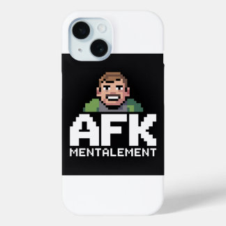 Coque Pour iPhone 15 AFK Mentalement Chibi Gamer Pixel Art