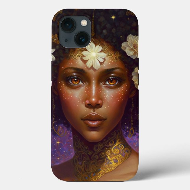 Coques Case-Mate iPhone African American Black Goddess Queen Imaginaire Ar (Verso)
