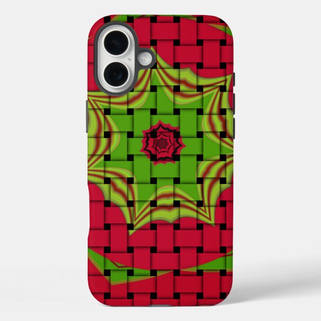 Coques Case-Mate iPhone African Lovely Design rouge tissé (Verso)