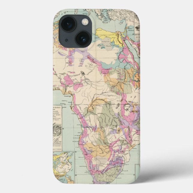 Coques Case-Mate iPhone Afrika - carte d'atlas de l'Afrique (Verso)