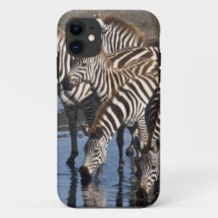 Etui iPhone Case-Mate Afrique. Tanzanie. Zèbres boire à Ndutu