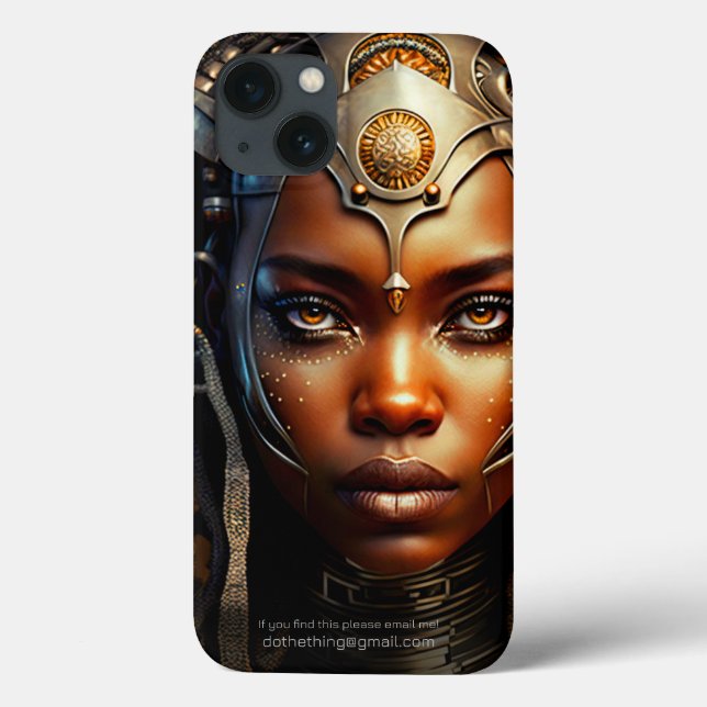 Coques Case-Mate iPhone Afro-guerrière Princesse Afrofuturisme Render (Verso)
