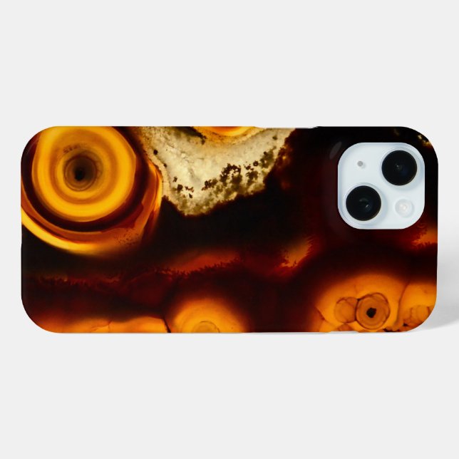 Coques Case-Mate iPhone Agate Brown coloré (Verso (horizontal))