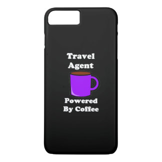 Coque iPhone 7 Plus "Agent de voyages" propulsé par le café
