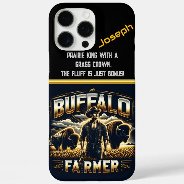 Coques Case-Mate iPhone Agriculteur de Buffalo avec troupeau à Dusk (Verso)