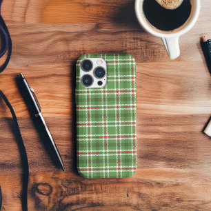 Case-Mate iPhone Case Agritourisme rustique Vert Pays Simple Plaid