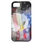 aigle chauve et drapeau des Etats-Unis