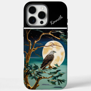 Coques iPhone 16 Pro Max Aigle d'or par la rivière Moonlit