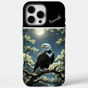 Coques iPhone 16 Pro Max Aigle d'or sous le clair de lune