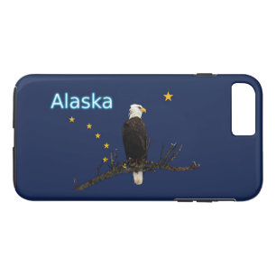 Coque iPhone 7 Plus Aigle Et Drapeau De L'Alaska